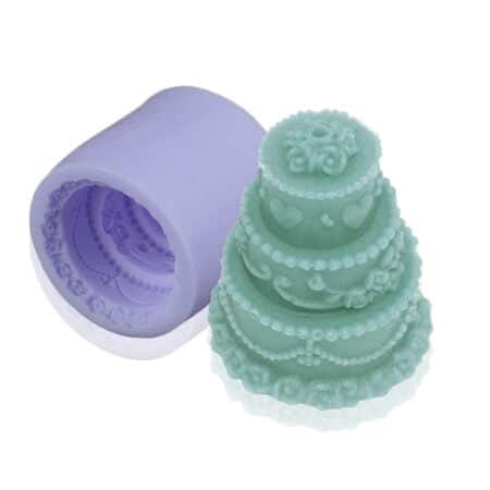 3 Layer Cake Candle Mold Silicone Soap Mold Candle Mould DIY Candle Making Mold - Image 2